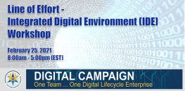 Line of Effort - Integrated Digital Environment (IDE) Workshop event logo